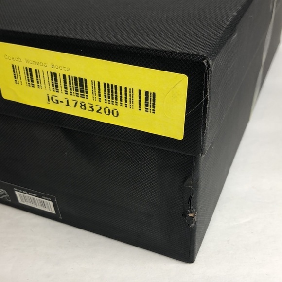 NEW Coach Buckle Rivet Strappy Suede Peep Toe Ankle Strap Heels Sandals 6.5 - Picture 13 of 14